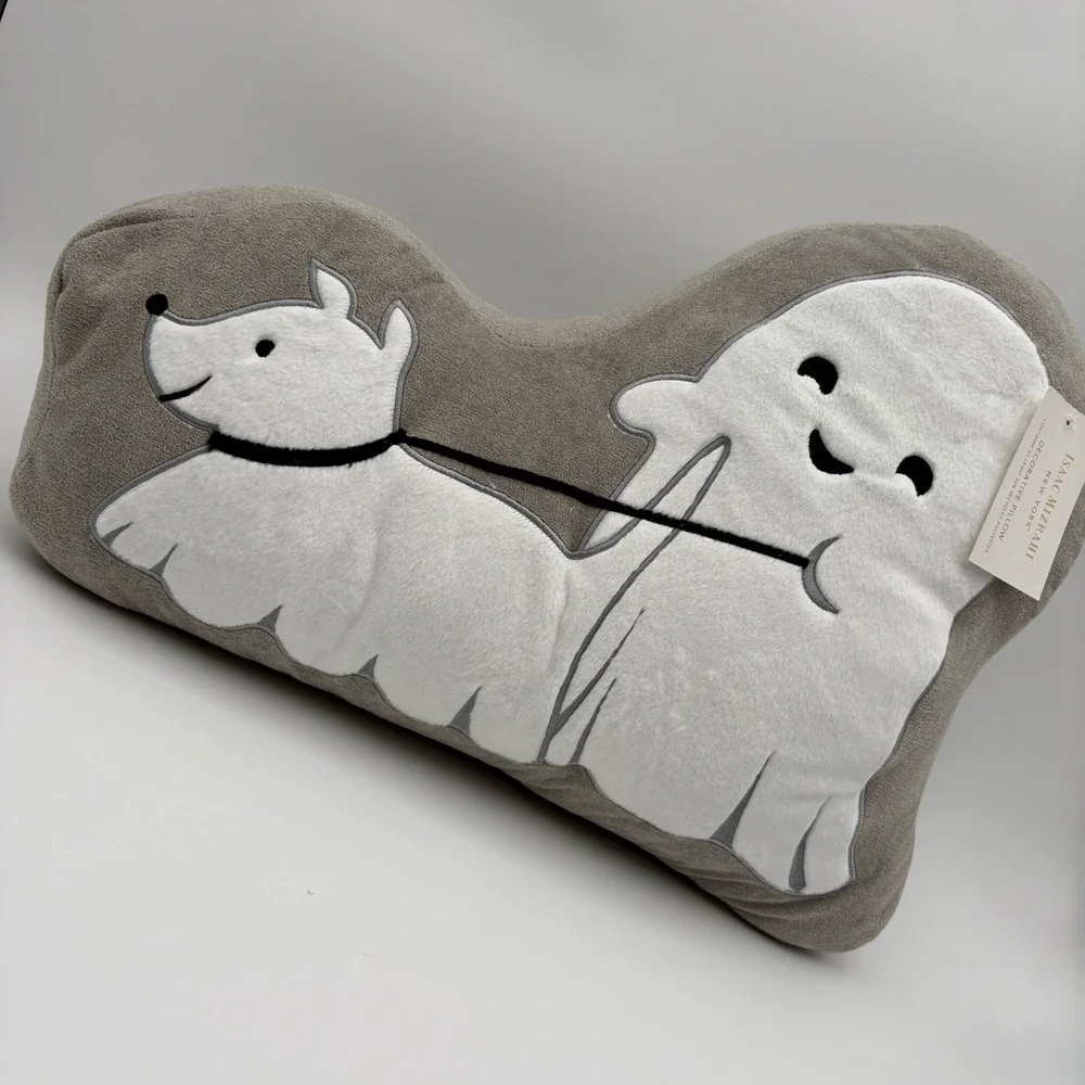 Isaac‎ Mizrahi HALLOWEEN Ghost Walking Dog Decorative Pillow Plush Throw Pillow